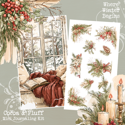 Where Winter Begins| 8 Page Mini Journaling Kit