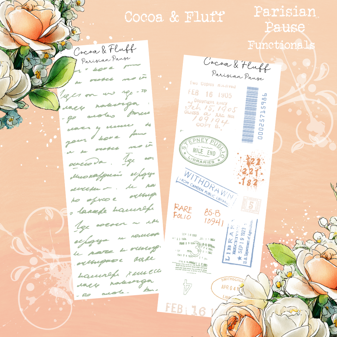 Functional Planner Stickers – Parisian Pause