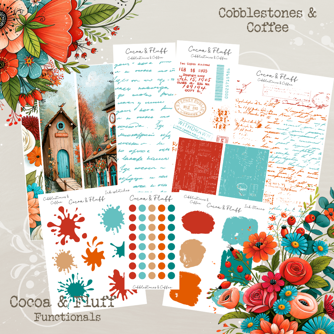 Functional Planner Stickers – Cobblestones & Coffee