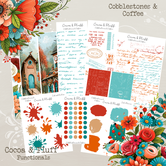 Functional Planner Stickers – Cobblestones & Coffee