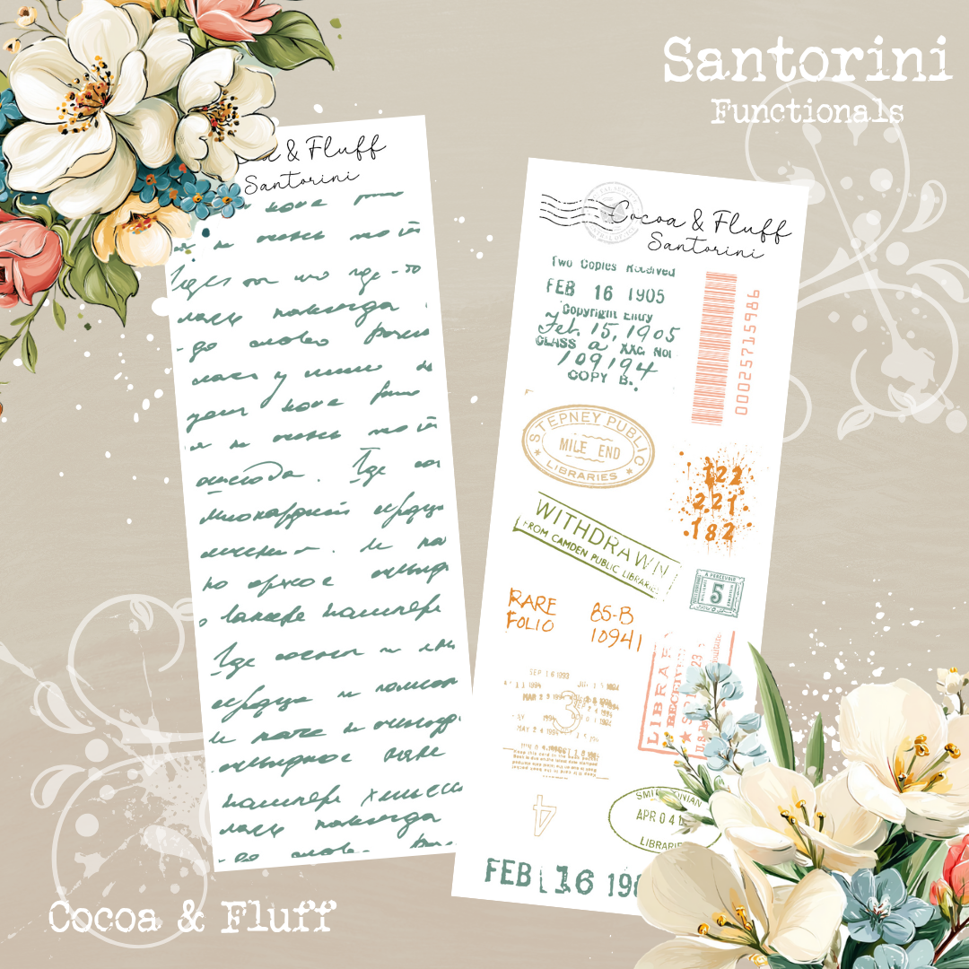 Functional Planner Stickers – Santorini