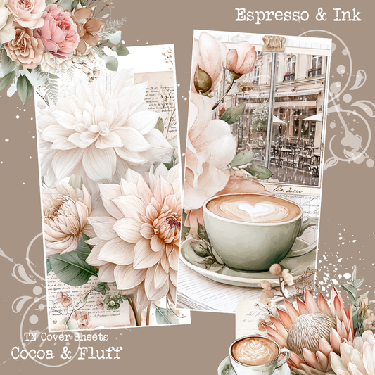TN Cover Sheets - NEW ITEM - Espresso & Ink
