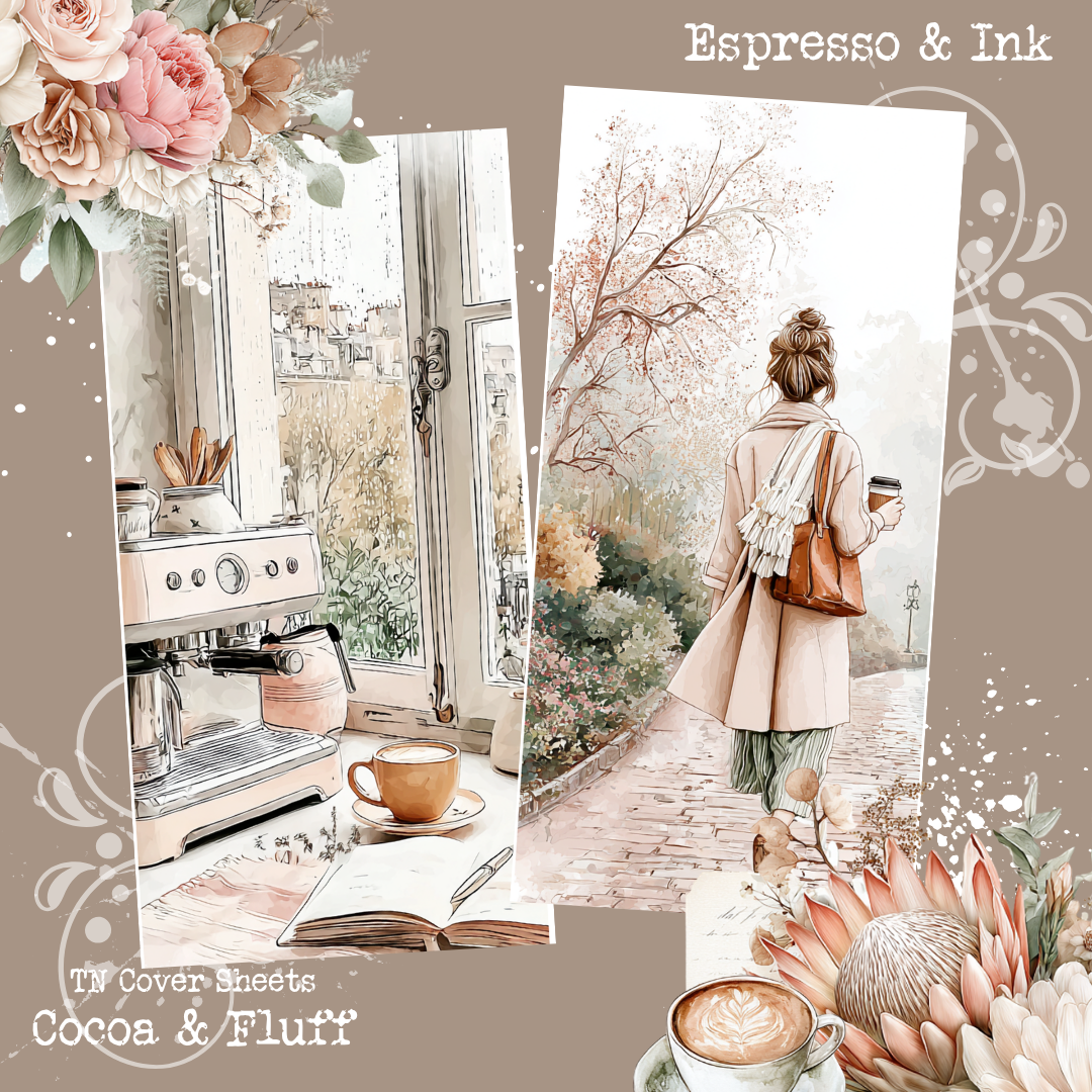 TN Cover Sheets - NEW ITEM - Espresso & Ink