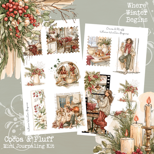 Where Winter Begins| 8 Page Mini Journaling Kit