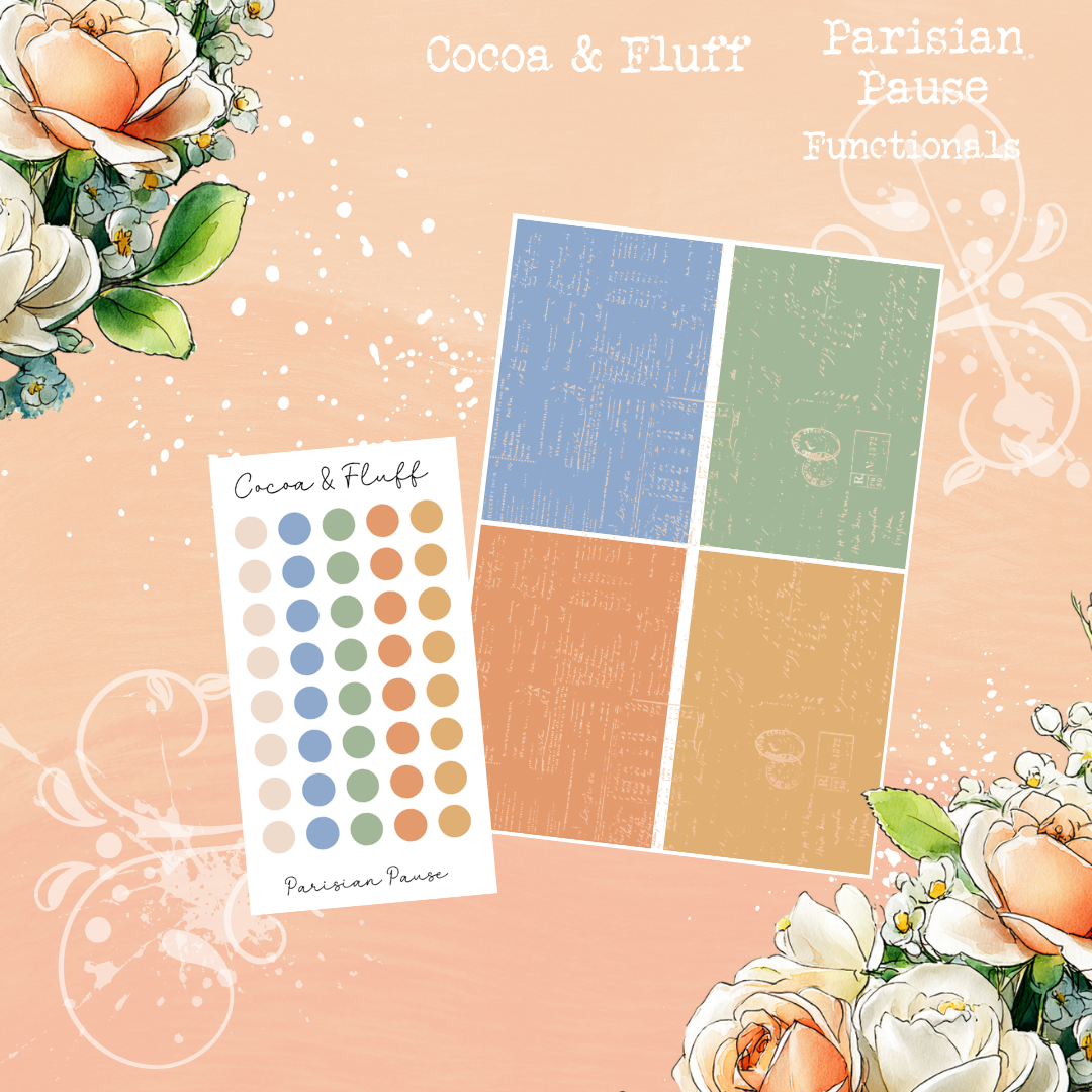 Functional Planner Stickers – Parisian Pause