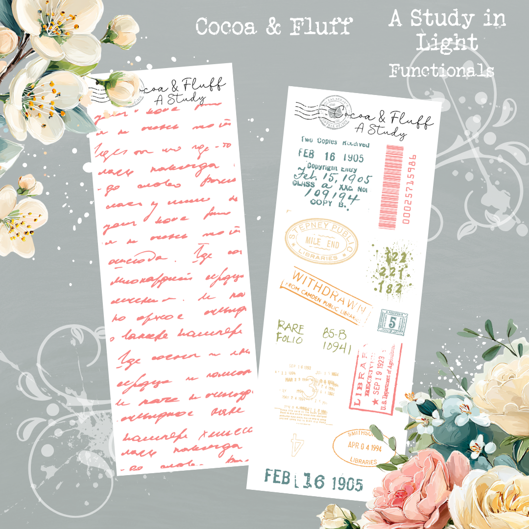 Functional Planner Stickers – A Study in Light