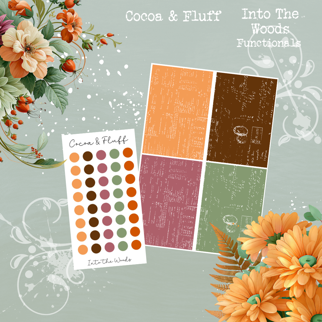 Functional Planner Stickers – Into the Woods