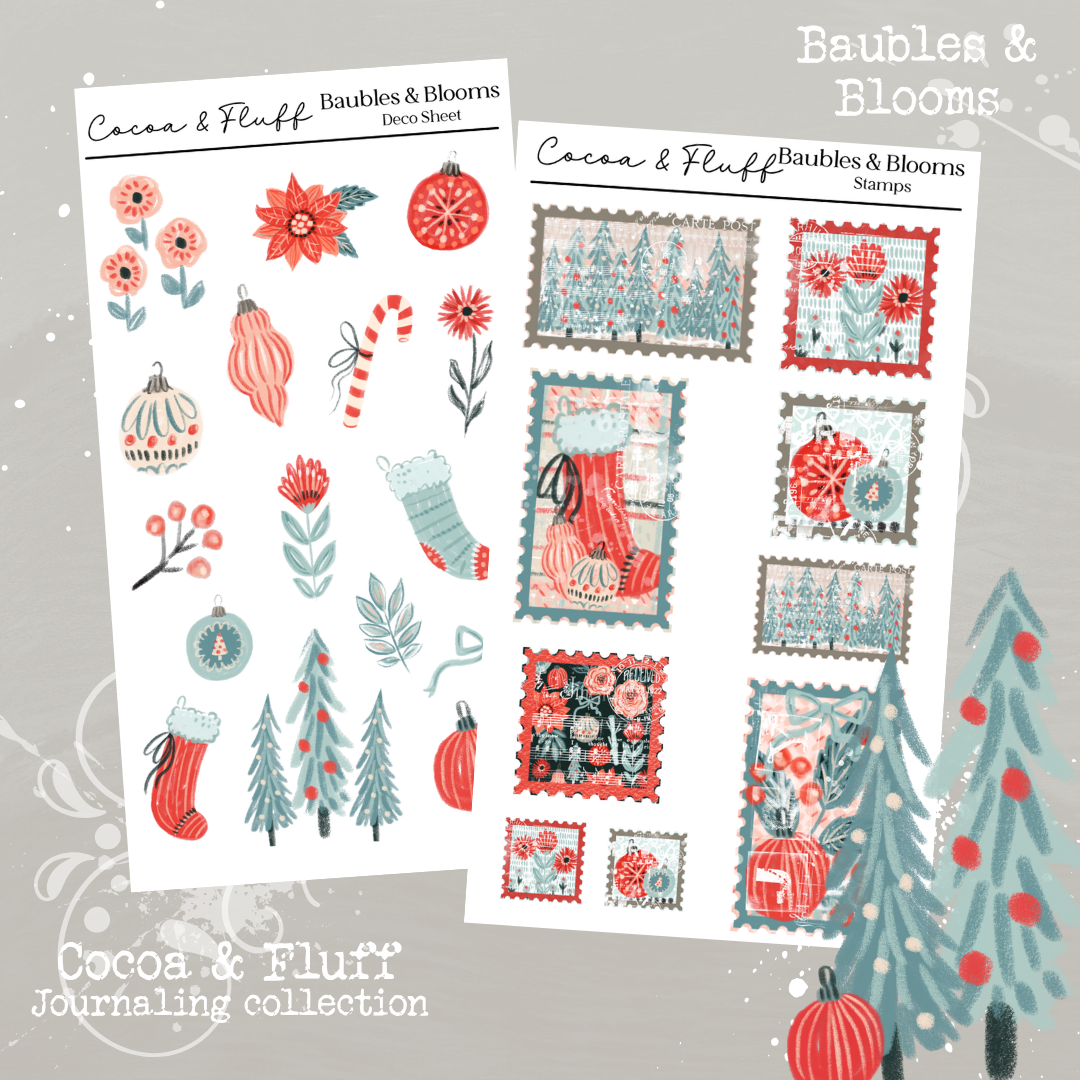 Baubles & Blooms| 9 Page Journaling Kit