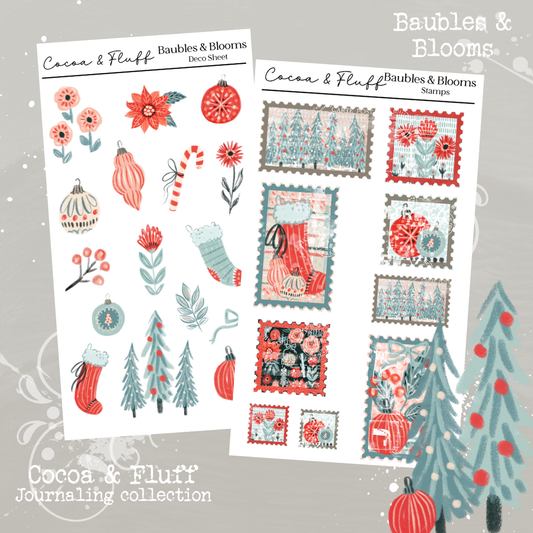 Baubles & Blooms| 9 Page Journaling Kit