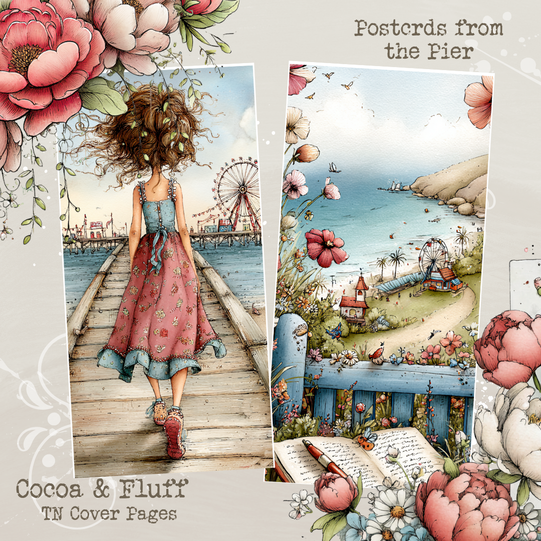 TN Cover Sheets - NEW ITEM - Postcards from The Pier