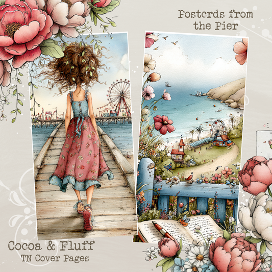 TN Cover Sheets - NEW ITEM - Postcards from The Pier