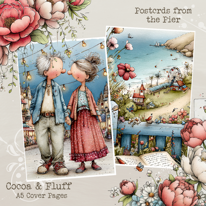 A5 Cover Sheets - NEW ITEM - Postcards from the Pier