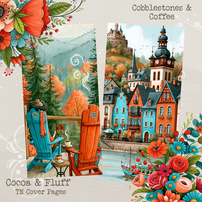 TN Cover Sheets - NEW ITEM - Cobblestones & Coffee