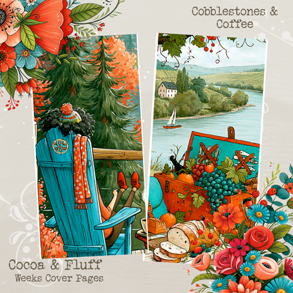 Weeks Cover Sheets - NEW ITEM - Cobblestones & Coffee