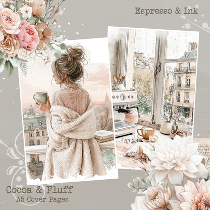 A5 Cover Sheets - NEW ITEM - Espresso & Ink
