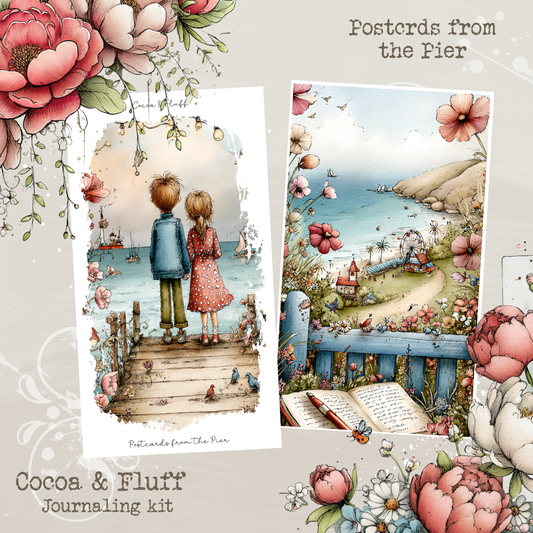 Postcards from the Pier | 12 Page Journaling Kit