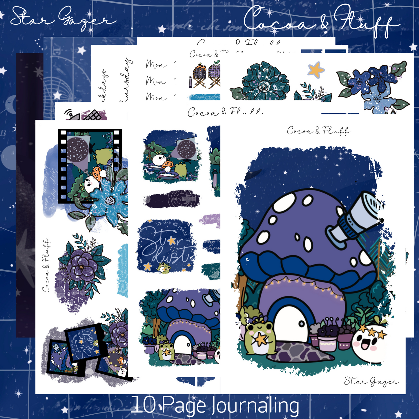 Star Gazer 10 Page Journaling Kit
