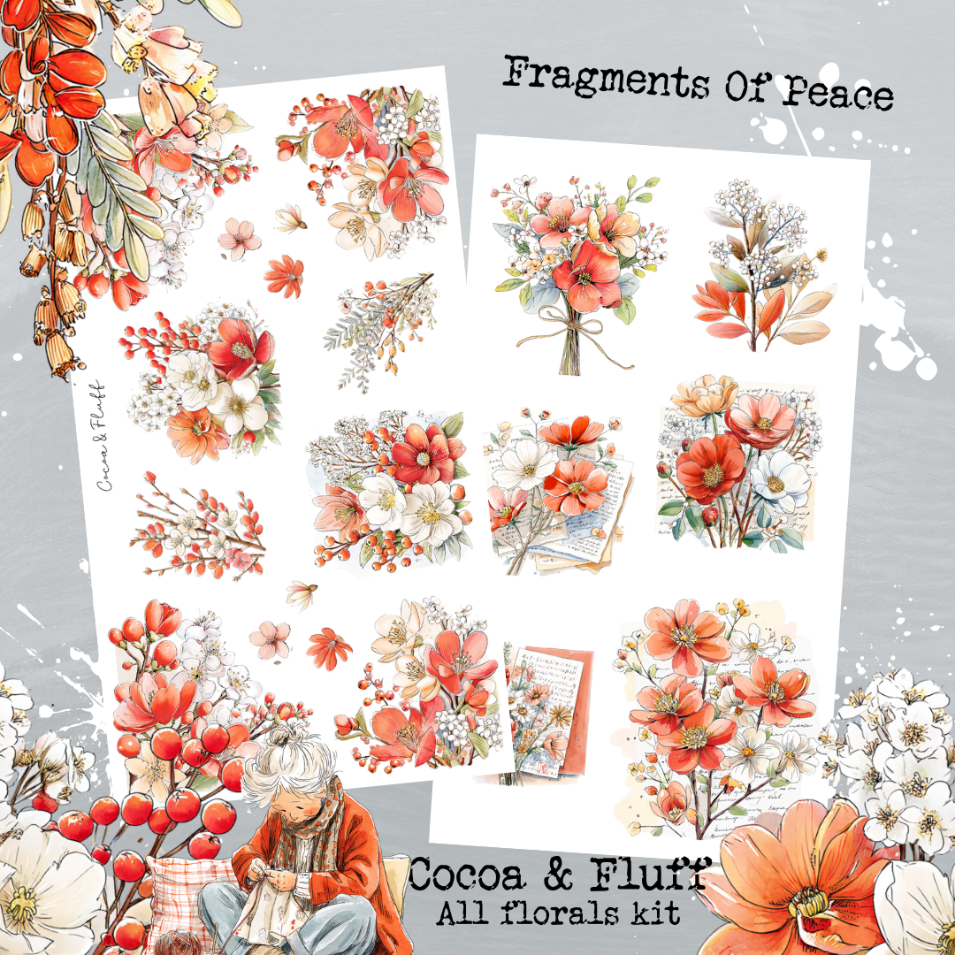 Florals Mini Journaling Kit - Fragments of Peace