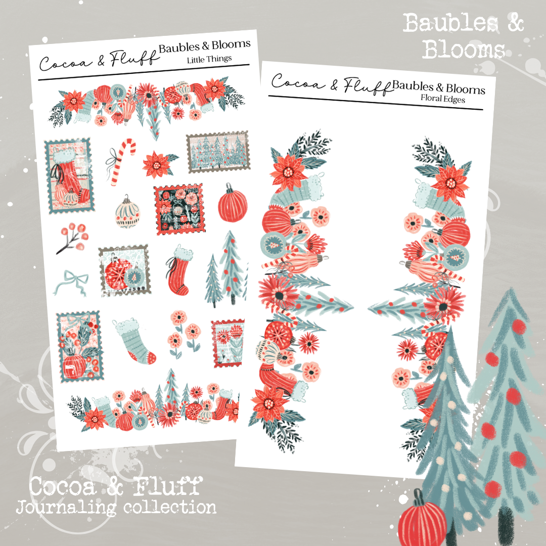 Baubles & Blooms| 9 Page Journaling Kit