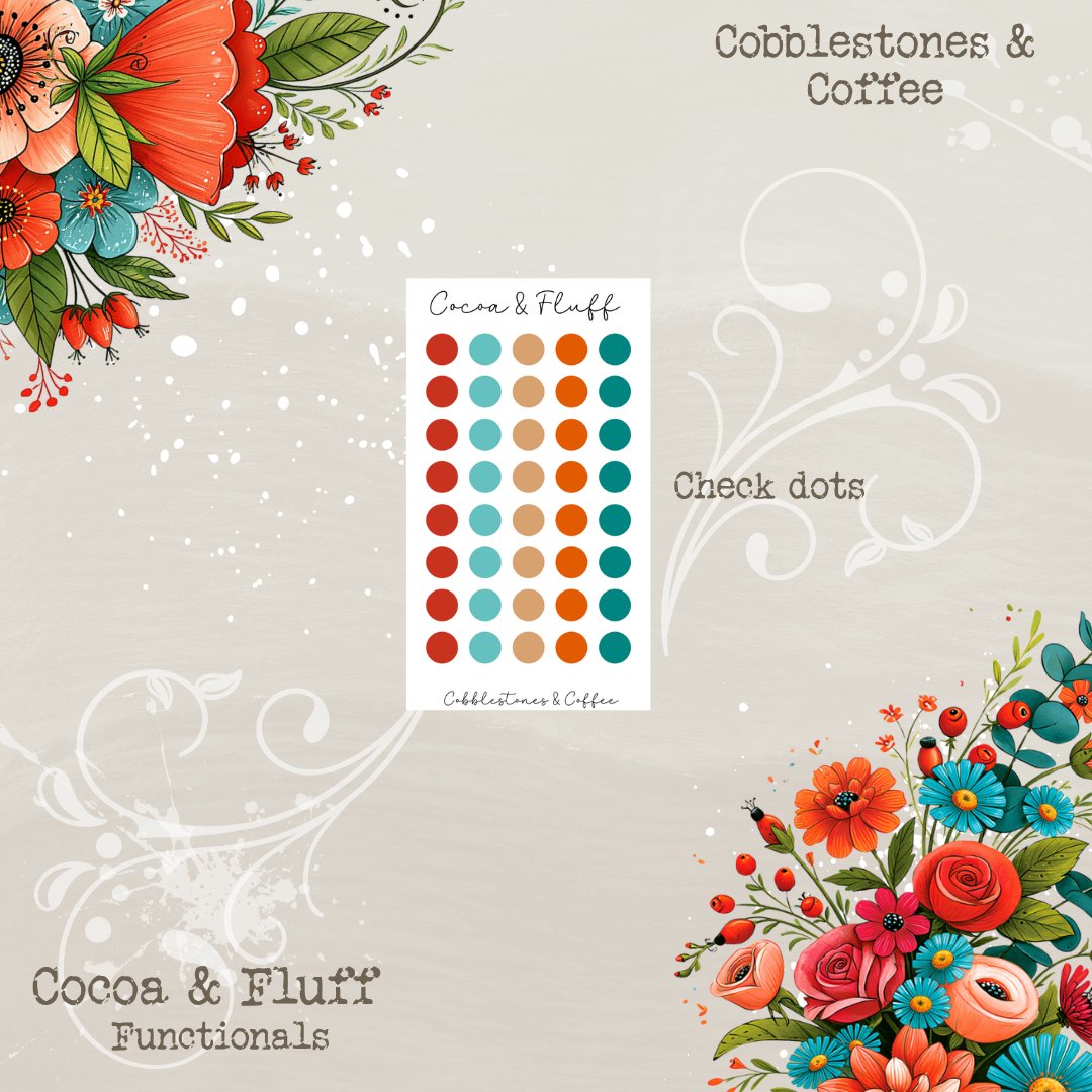 Functional Planner Stickers – Cobblestones & Coffee