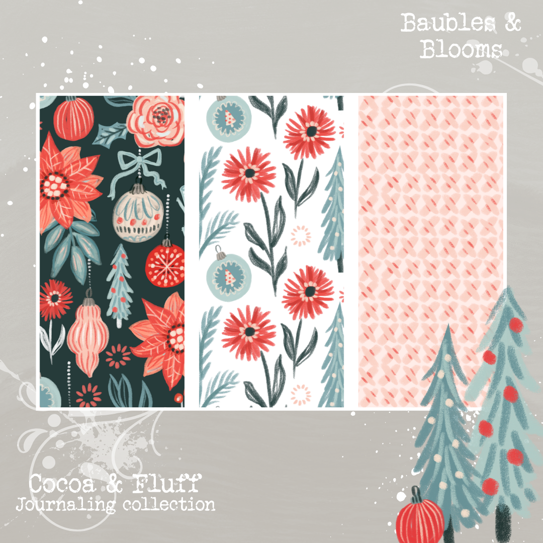 Baubles & Blooms| 9 Page Journaling Kit