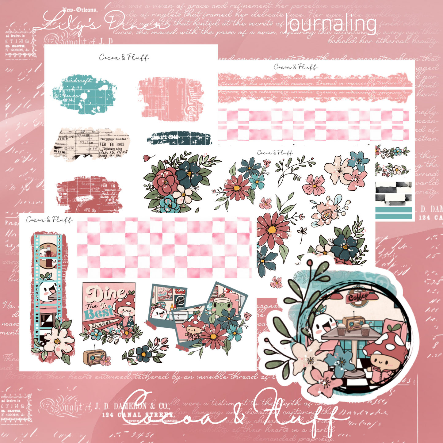 Lily's Diner Deco Journaling Kit