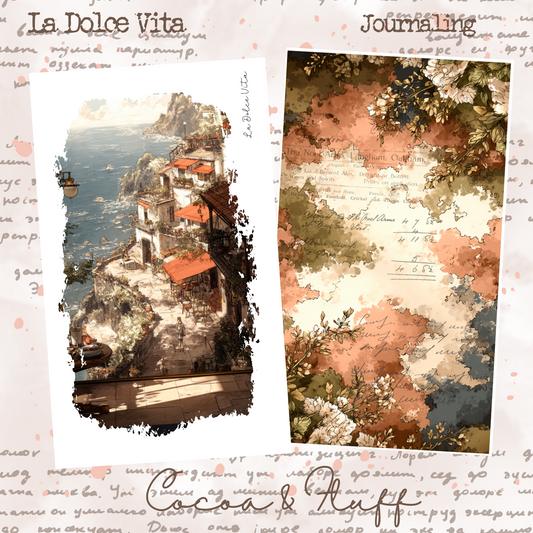 La Dolce Vita, Italian-inspired 12 Page Journaling Stickers
