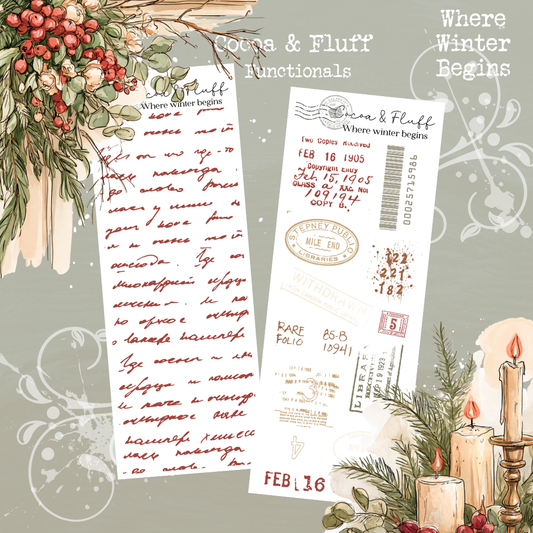 Functional Planner Stickers – Where Winter Begins
