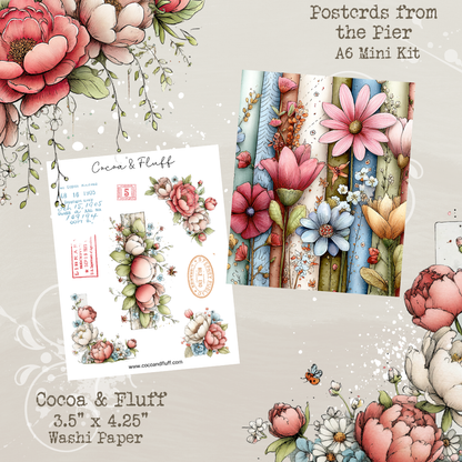 Postcards from the Pier A6/personal size Journaling kit