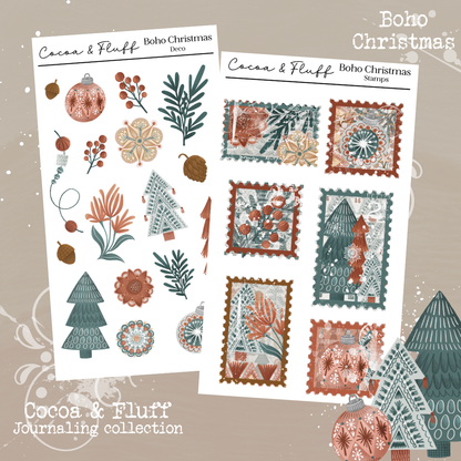 Boho Christmas| 9 Page Journaling Kit