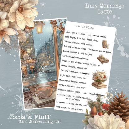 Inky Mornings Caffe Mini Journaling Collection