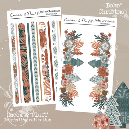 Boho Christmas| 9 Page Journaling Kit
