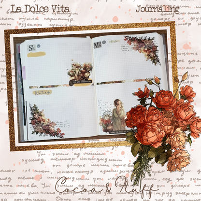 La Dolce Vita, Italian-inspired 12 Page Journaling Stickers
