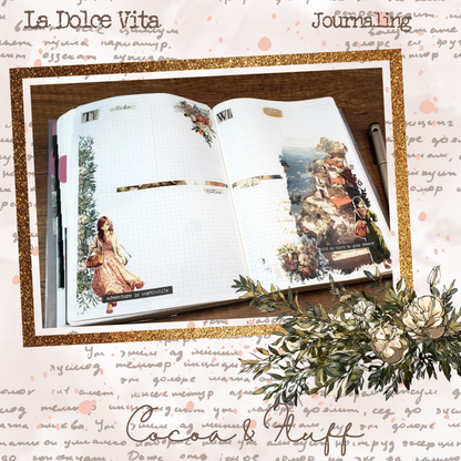 La Dolce Vita, Italian-inspired 12 Page Journaling Stickers