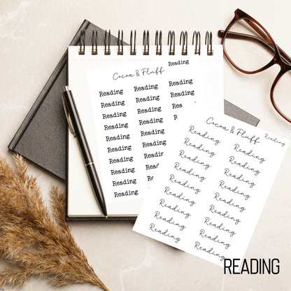 Fancy Fonts Planner Script Stickers