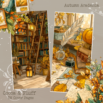 TN Cover Sheets - NEW ITEM - Autumn Academia