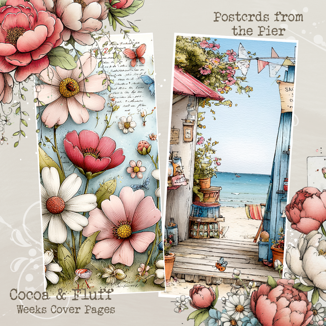 Weeks Cover Sheets - NEW ITEM - Postcards from the Pier