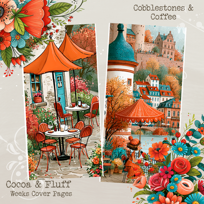Weeks Cover Sheets - NEW ITEM - Cobblestones & Coffee