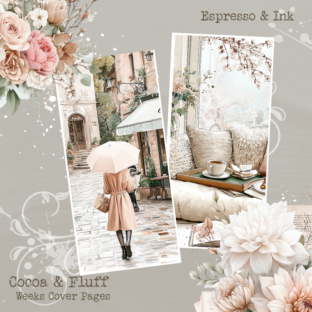Weeks Cover Sheets - NEW ITEM - Espresso & Ink