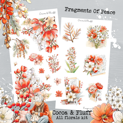 Florals Mini Journaling Kit - Fragments of Peace