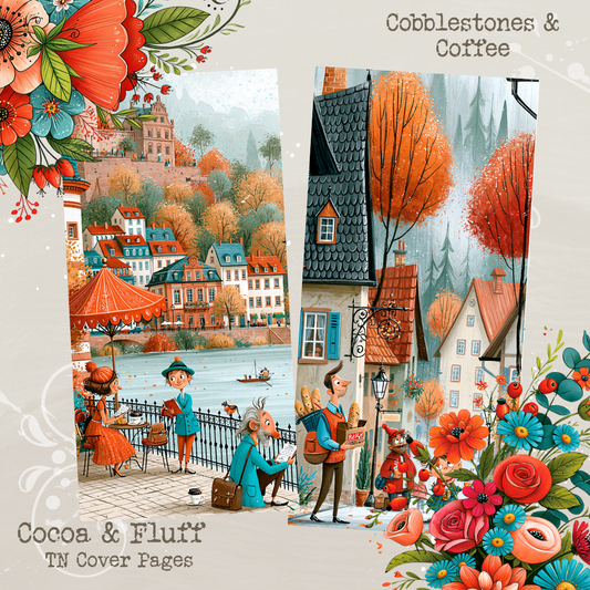 TN Cover Sheets - NEW ITEM - Cobblestones & Coffee