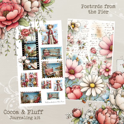 Postcards from the Pier | 12 Page Journaling Kit