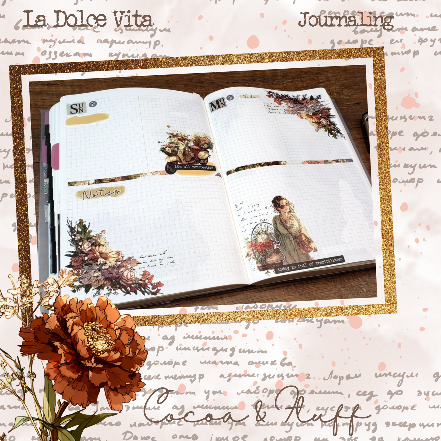 La Dolce Vita, Italian-inspired 12 Page Journaling Stickers