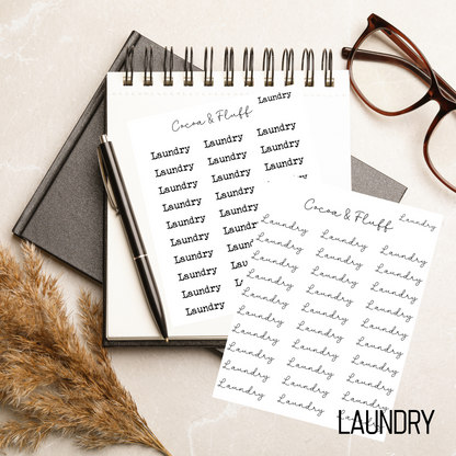 Fancy Fonts Planner Script Stickers