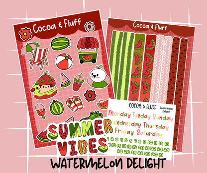 Watermelon Delight Sticker Sheet Bundle