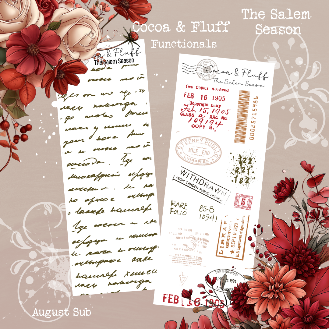 Functional Planner Stickers – The Salem Season