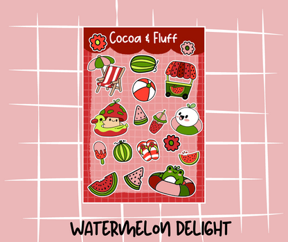 Watermelon Delight Sticker Sheet Bundle