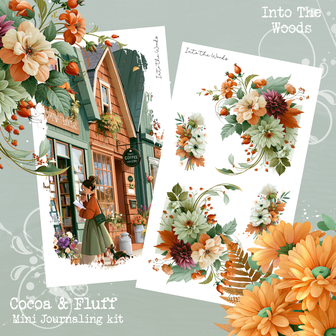 Into the Woods| 8 Page Mini Journaling Kit