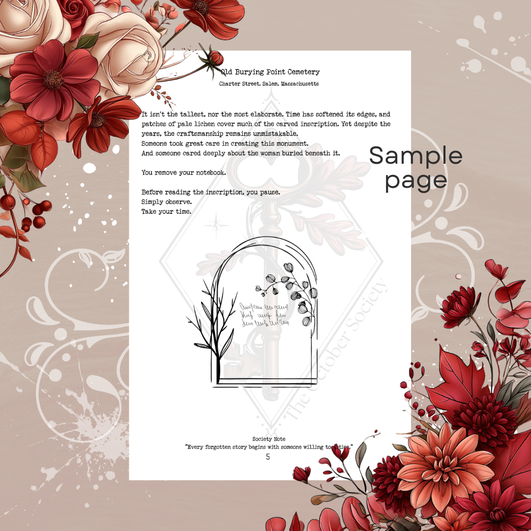 The October Society Creative Writing Adventure