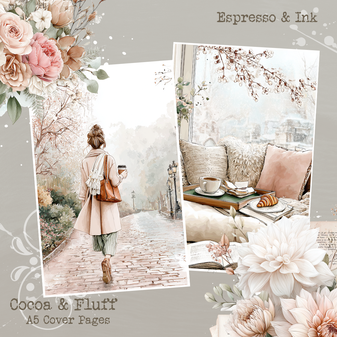 A5 Cover Sheets - NEW ITEM - Espresso & Ink